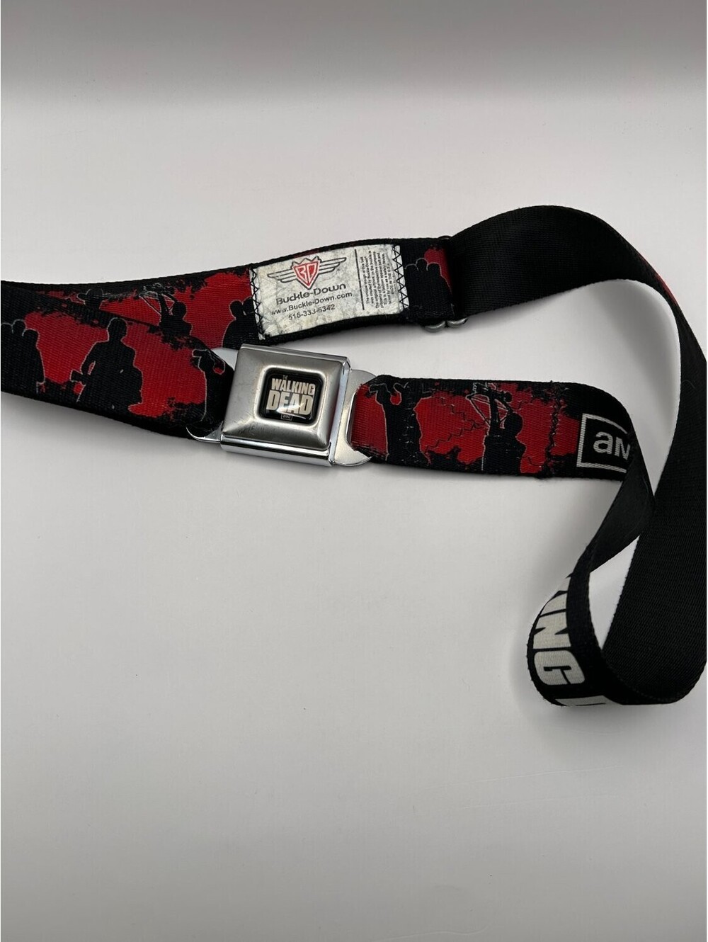 Buckle-Down The Walking Dead Seatbelt Belt Amc 2013 Zombie Print Adjustable
